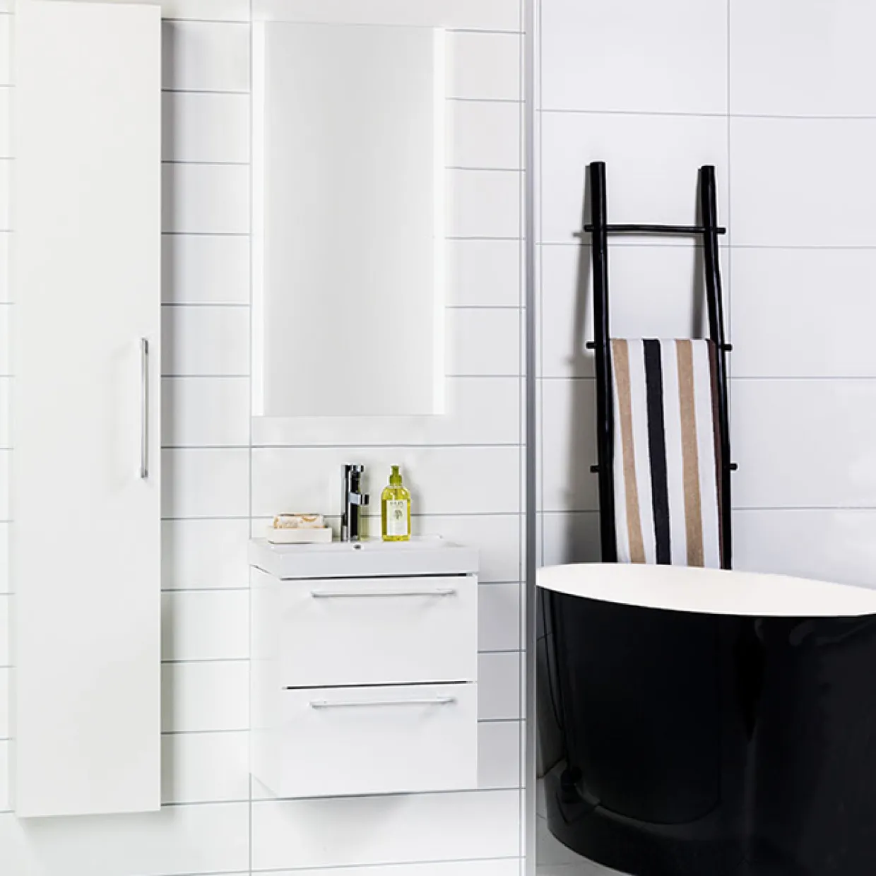 Day med Deco Spegel Matt Vit