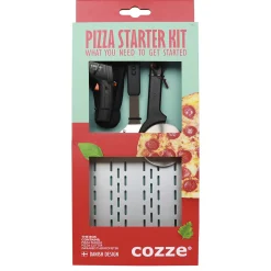 3 Delar Med Pizzaspade, Termometer & Pizzaskärare