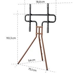 Design Upp Till 75 tum Valnötsträ-look
