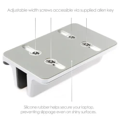 Dual för Tablet Mac/Ultrabooks Justerbar Aluminium