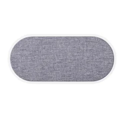 Dual Qi Laddare Usb-C Anslutning 2X10W Vit Med Grå Textil