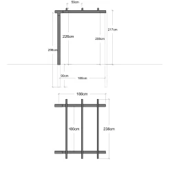 Dubbel 1 Modul Förlängare