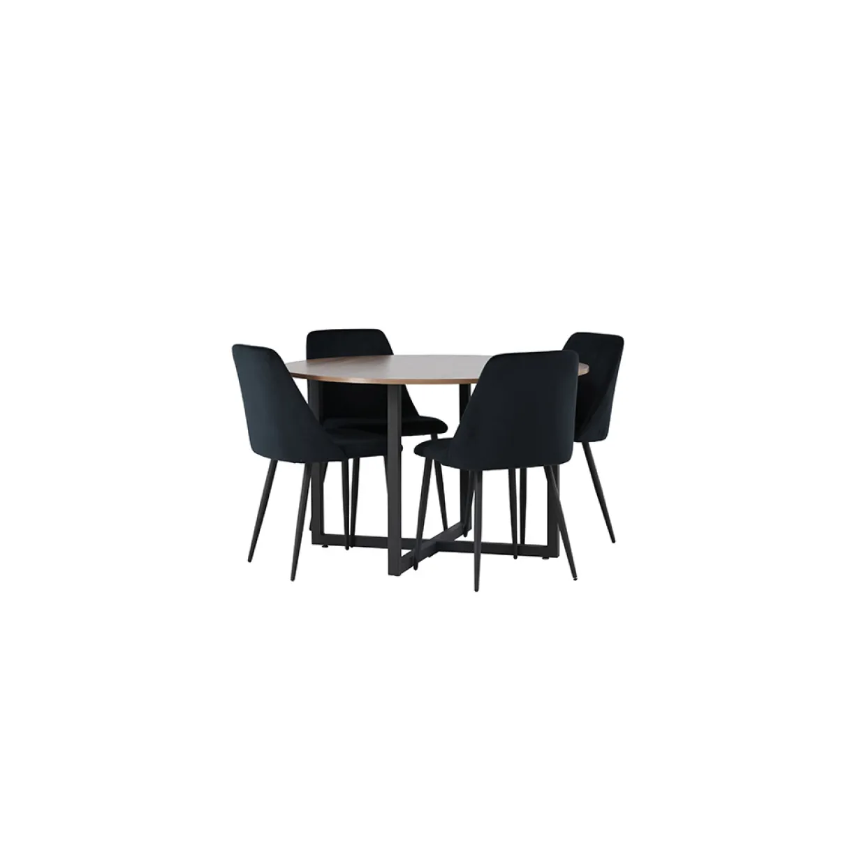 Durango Ø120 cm med 4 st Night stolar