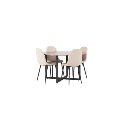 Durango Ø120 cm med 4 st Polar stolar