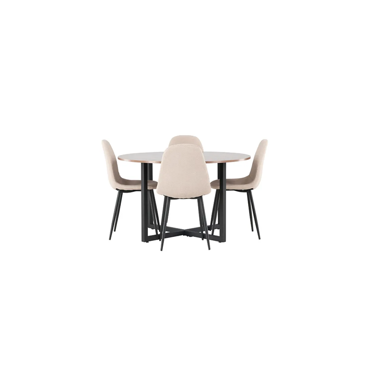 Durango Ø120 cm med 4 st Polar stolar