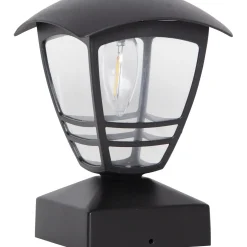 Felix Svart LED Solcellslampa med Sensor