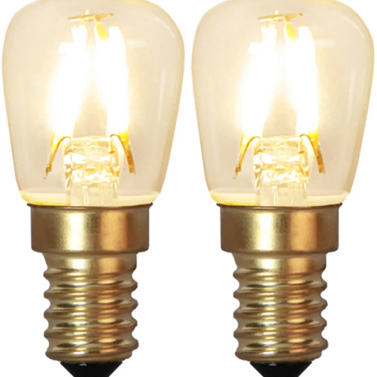 Filament E14 Soft Glow 1,3W 2100K 2-pack