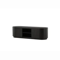 Fjällbacka Svart TV-Bänk/Sidobord MDF