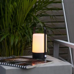 Flame Lantern Vit/Svart BO