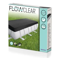 Flowclear PVC Svart 4,12 x 2,01 m Poolskydd