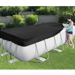 Flowclear PVC Svart 2,82 x 1,96 m Poolskydd