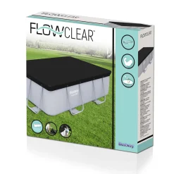 Flowclear PVC Svart 2,82 x 1,96 m Poolskydd