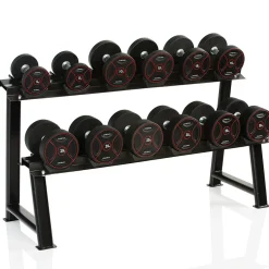 för Pro Rubber Dumbbells