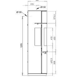 9.7 Fristående med Sidoglas 9kW