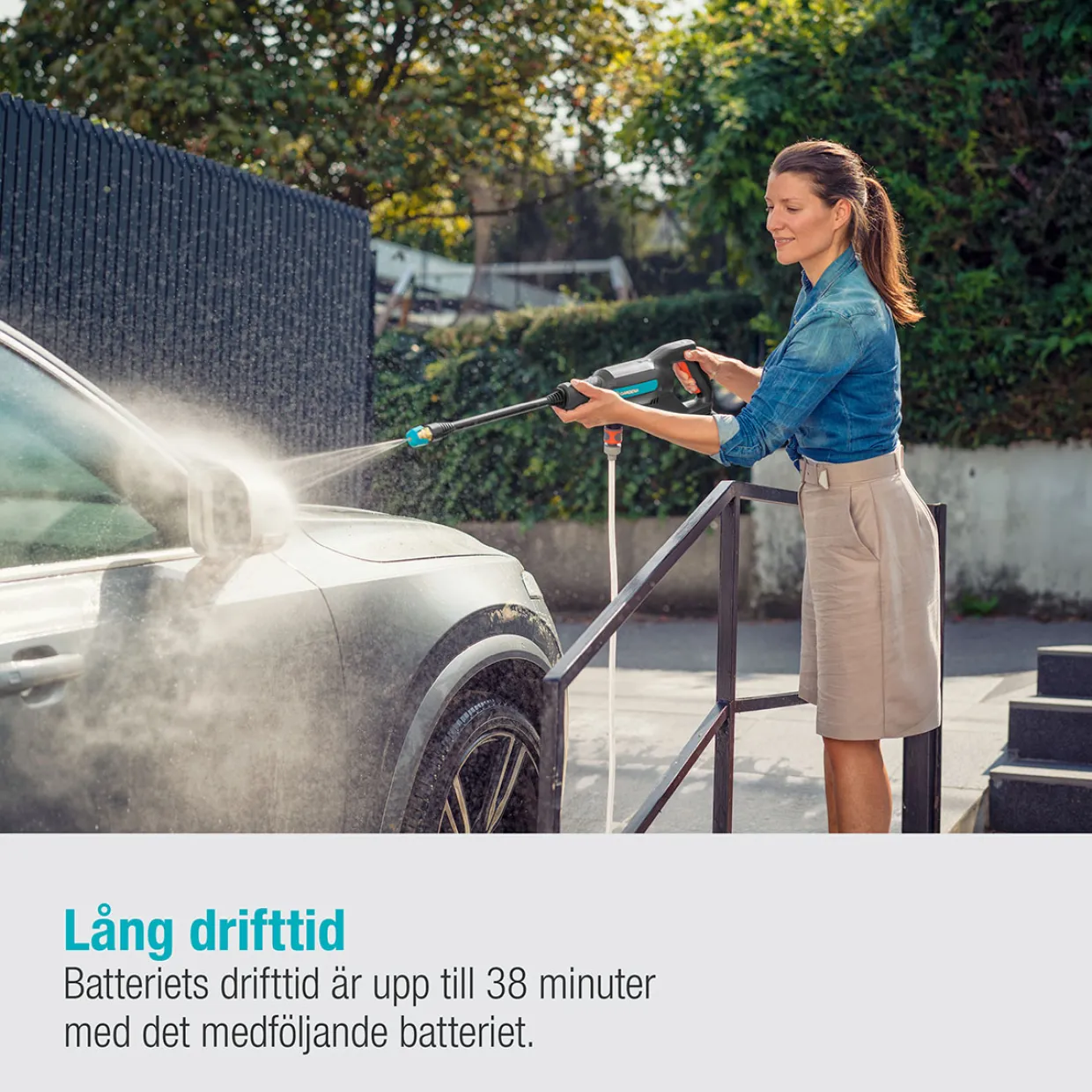 Garden AquaClean 24/18V RtU set (2,5Ah batteri + standardladdare)
