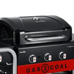 Gas2Coal 2.0 330 Gasol- och Kolgrill med Sidobrännare & Gjutjärnsgaller