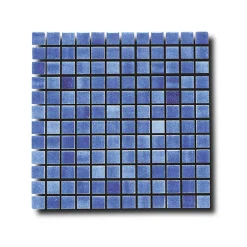 Glasmosaik Coboltblå 2,5x2,5 cm