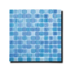 Glasmosaik Mix Blå 2,5x2,5 cm