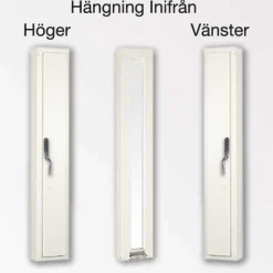 3-glas Vädringslucka Vitmålat