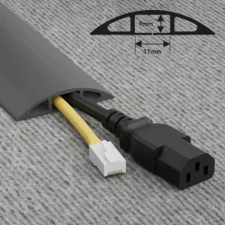 Golvöverdrag Light Duty Flexibel PVC Grå 1.8m