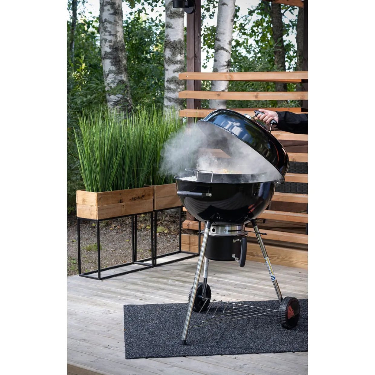 Gourmet 57 i Rostfritt Stål med Multigrill-galler