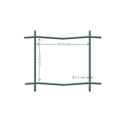 Grönt 20x0,9 m Med Maskor 10x10 cm