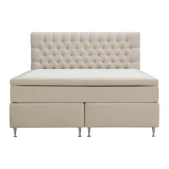 Hilton Lyx Komplett Sängpaket 160x200 cm med Knappad Sänggavel i Sammet
