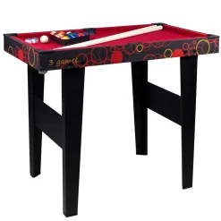 3-in-1 Spelbord med Airhockey, Bordtennis & Biljard