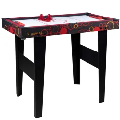 3-in-1 Spelbord med Airhockey, Bordtennis & Biljard
