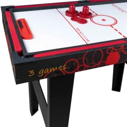 3-in-1 Spelbord med Airhockey, Bordtennis & Biljard