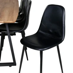 Ina med 8 Pobbie Stolar Svart