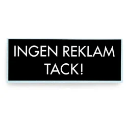 Ingen Reklam Tack