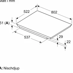 iQ100 EH831HEB1E Svart 80 cm