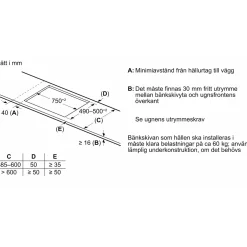 iQ100 EH831HEB1E Svart 80 cm