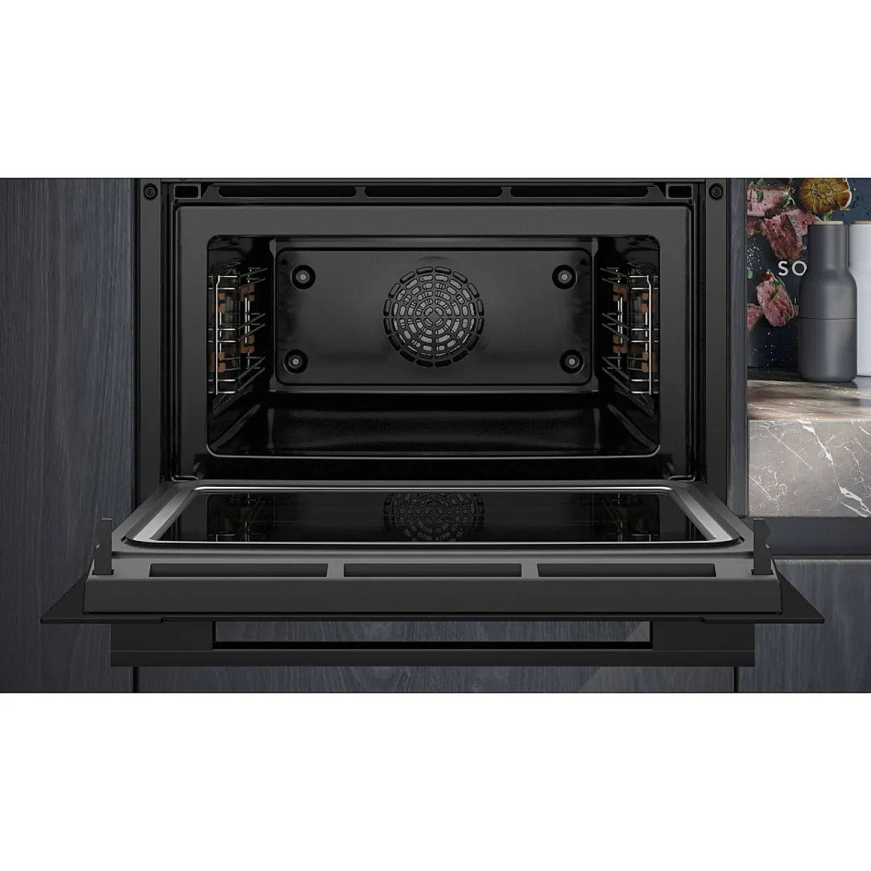 iQ700 HB776G3B2S + CM724G1B1 Kompaktugn Svart