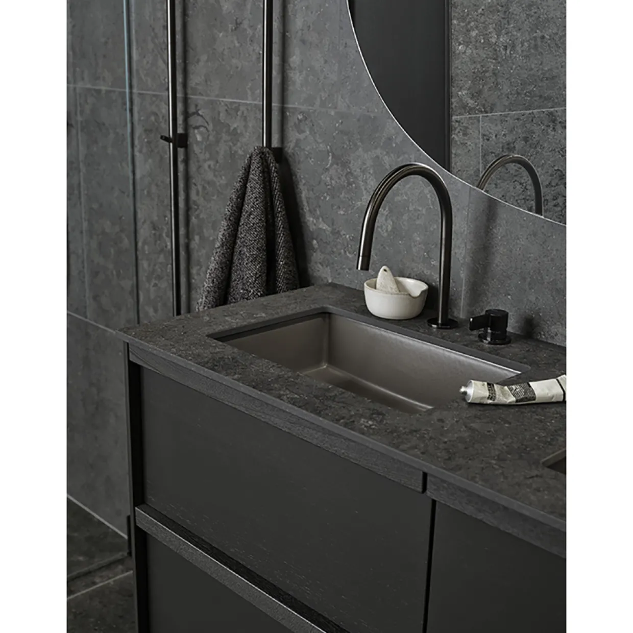J612 Azul Grey Honed