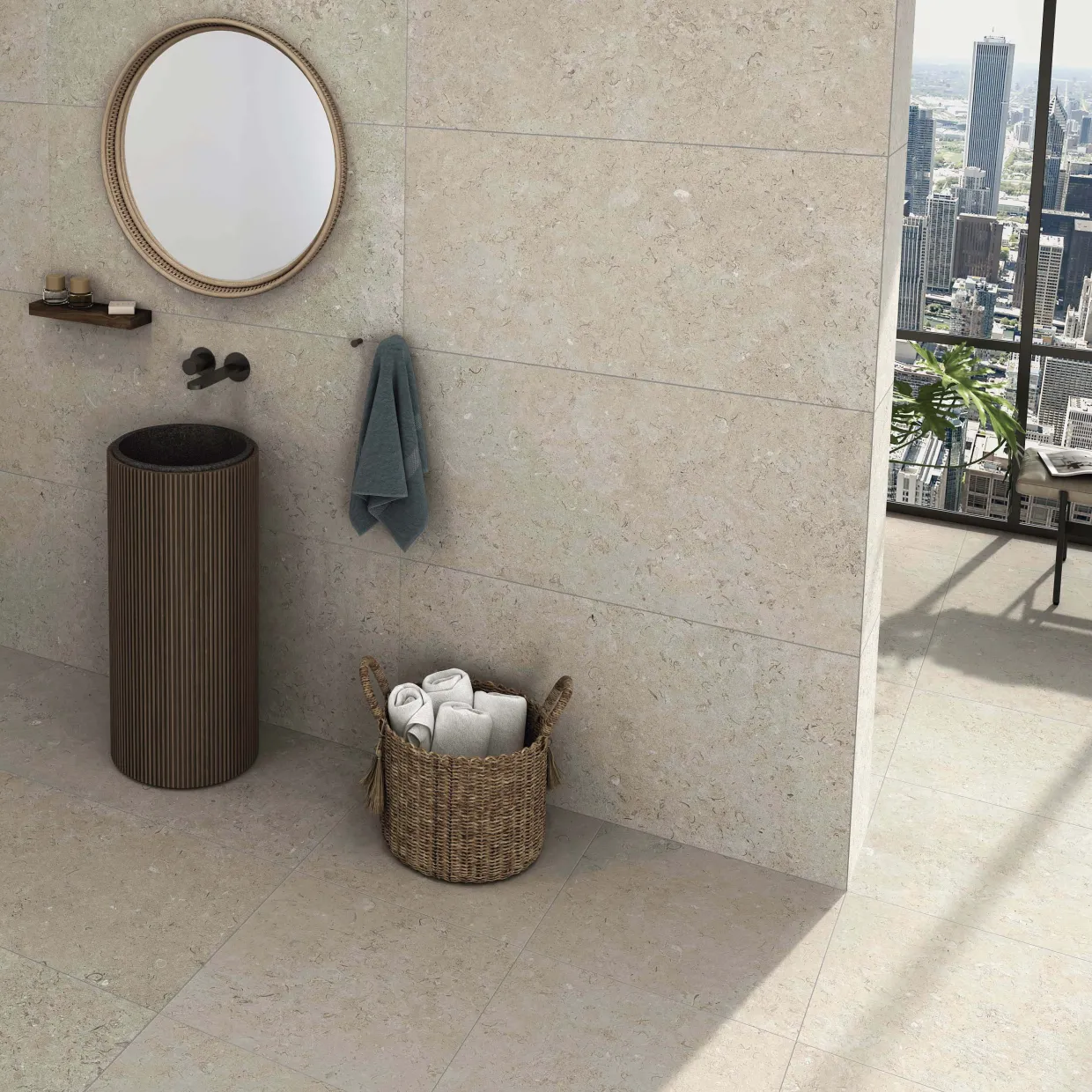 Kalksten Norr Beige Matt 60x60 cm