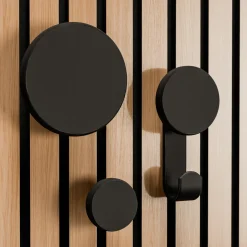 Kreativ 3-Pack Runda Knoppar+Krok Svart