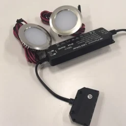 Krom 55mm Infälld med Transformator
