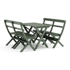 Landet Utomhus matgrupp 118x70x74 cm med 2 soffor
