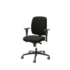 LD 6135 Svart Stol med Justerbar Sits & Ryggstöd