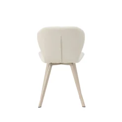 Lilja Beige Stol i Polyester/Linne 2 st