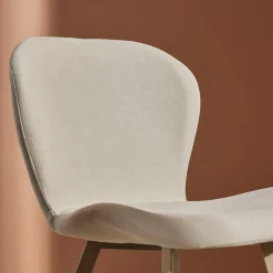 Lilja Beige Stol i Polyester/Linne 2 st