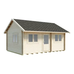Lillevilla 100C-4 22,04 m² med Sadeltak & Loft i Trä