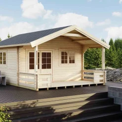 Lillevilla Saimaa 19,8 m² Komplett Stuga med Sadeltak