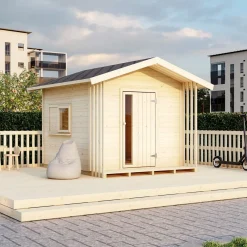 Lillevilla Satakieli 3,25 m² Trästuga med Sadeltak