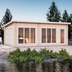 Lillevilla Sirkku 28 m² Komplett Stuga med Pulpettak