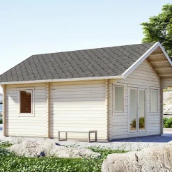 Lillevilla Teeri 28,5 m² Komplett Stuga med Sadeltak