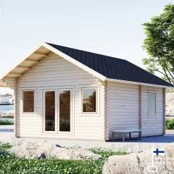 Lillevilla Teeri 28,5 m² Komplett Stuga med Sadeltak