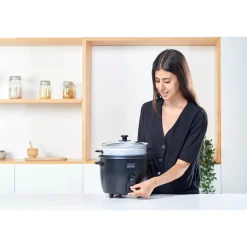 1,8 L Svart Inkl Tillbehör för Ångkokning